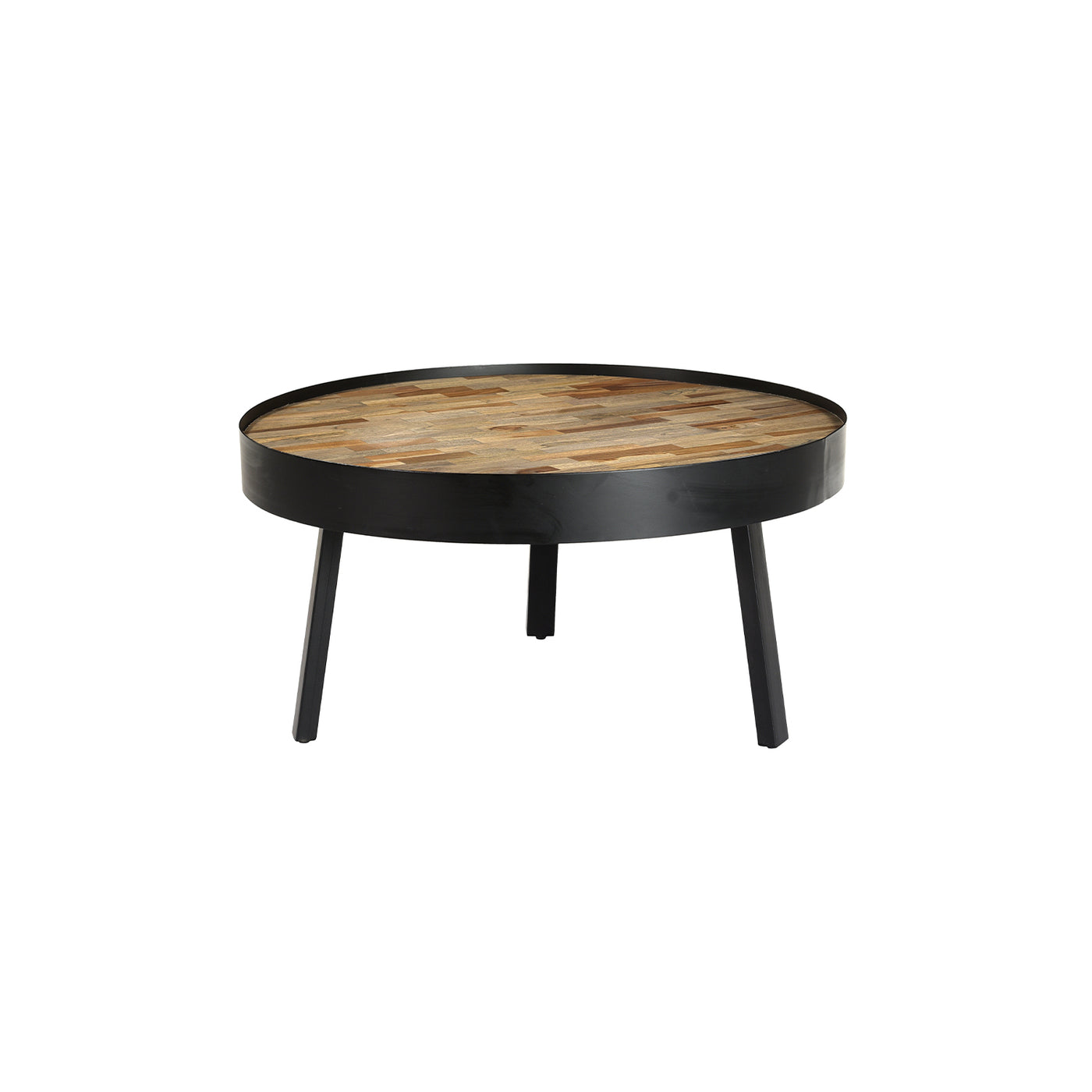 Taula Round Wood Coffee Table in Natural Finish—Large