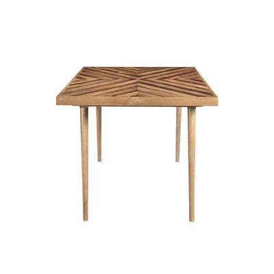 Hart Rectangular 6-Seat Dining Table in Light Honey Finish—Small