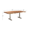 Earth 8-Seat Dining Table in Natural Finish