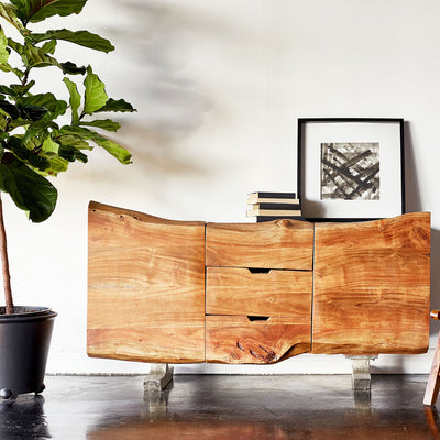 Earth Live-Edge Buffet in Natural Finish