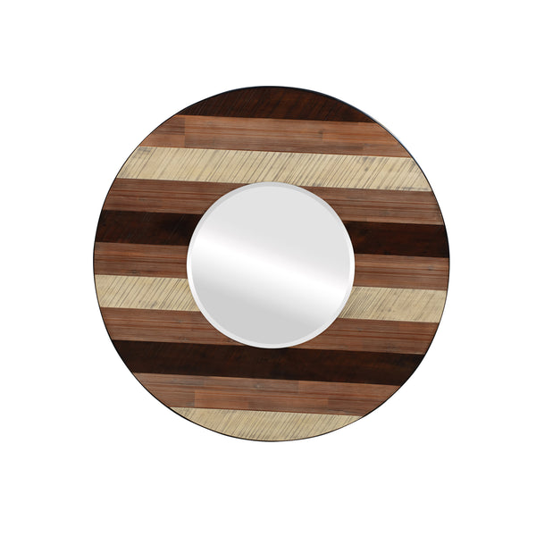 Medley Wall Mirror in Multi-tone Natural Finish