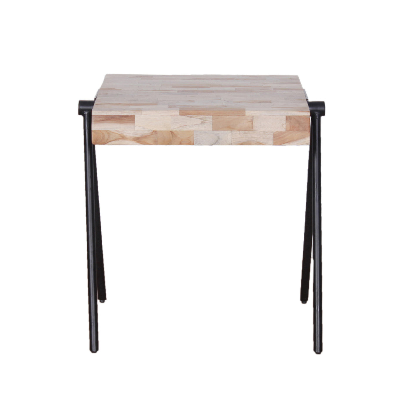 Bois et Cuir's Taula Series Side Table in Natural Finish—Tall