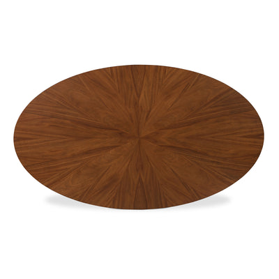 Isla Oval Dining Table in Almond Finish