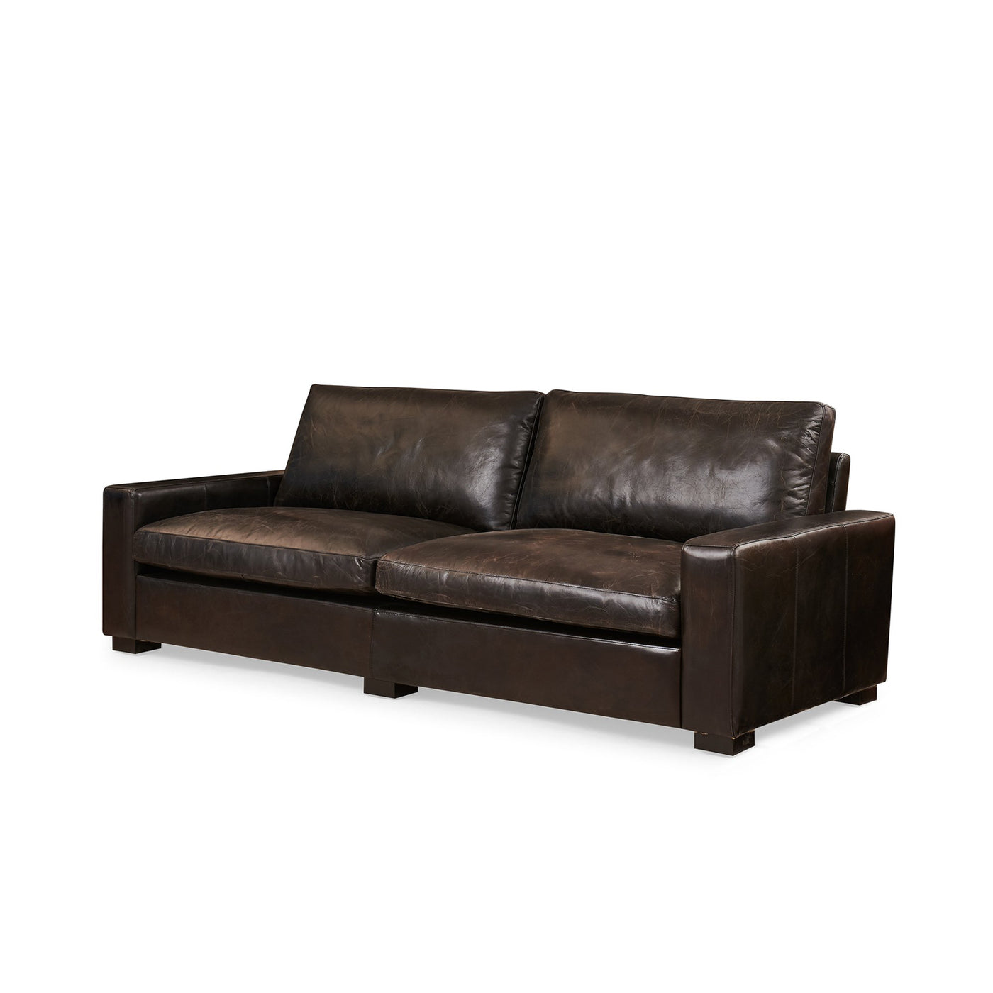 Cigar 3-Seater Leather Sofa